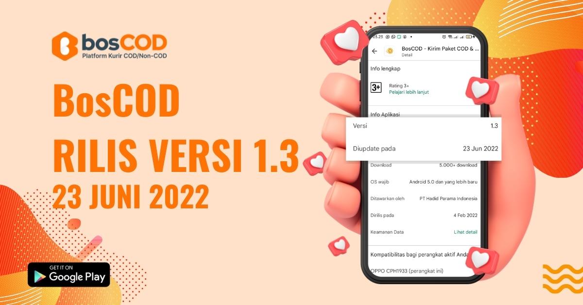 BosCOD rilis versi 1.3 23 Juni 2022