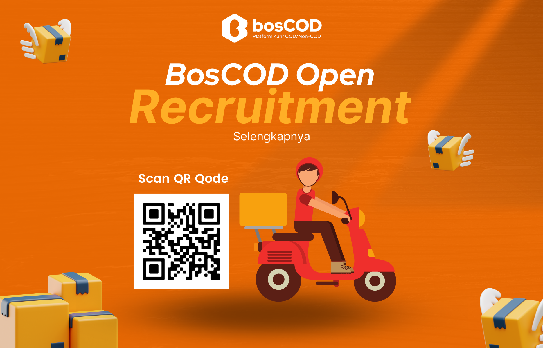 BosCOD sedang melakukan rekrutmen SDM lho