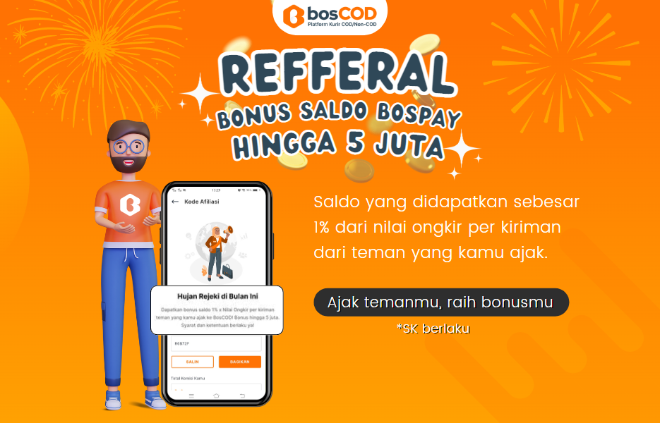 Raih bonus saldo bosPay Jutaan Rupiah