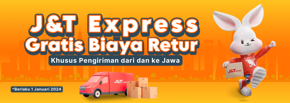 Gratis Biaya Retur Untuk Kurir JnT Express, Khusus Pengiriman dari dan ke Seluruh Jawa