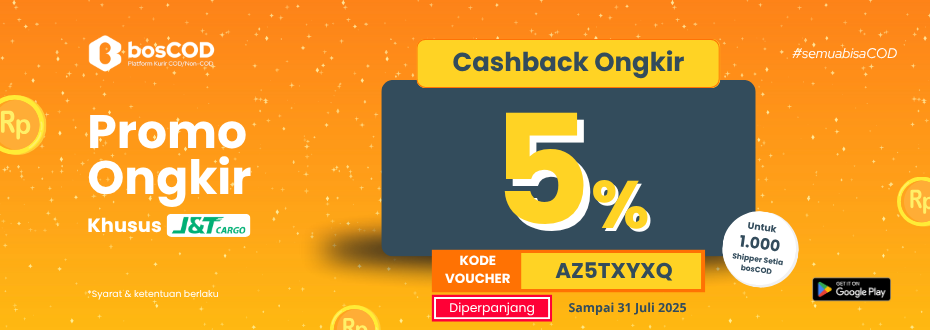 Cashback Ongkir 5% Khusus Pengiriman JnT Cargo Diperpanjang hingga Juli 2025