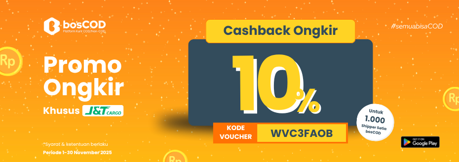 Cashback Ongkir 5% Khusus Pengiriman JnT Cargo November 2025