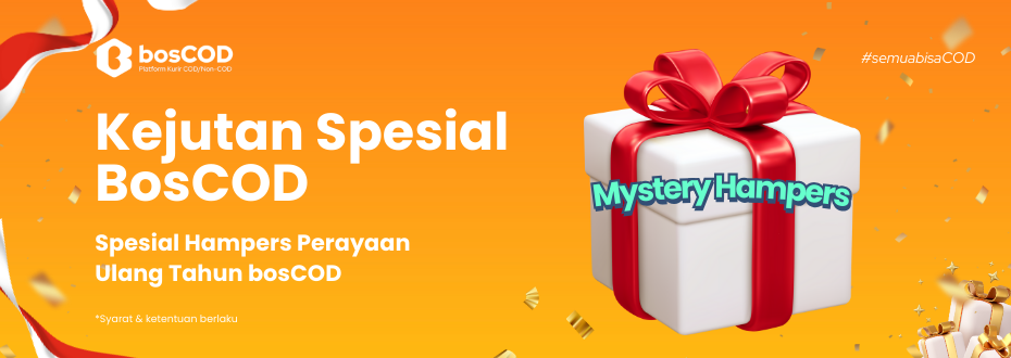 Ulang Tahun bosCOD: Bagi-Bagi Mistery Hampers untuk Shipper Setia!