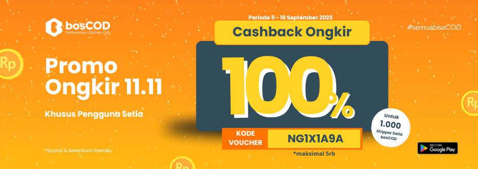 Spesial 11.11 untuk Pengguna Setia: Cashback Ongkir 100% hingga Rp5.000!